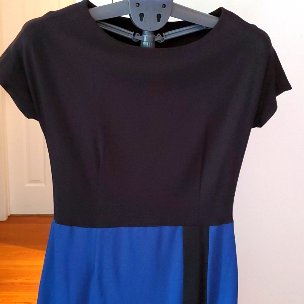 Black & blue dress Freda size 8 S3